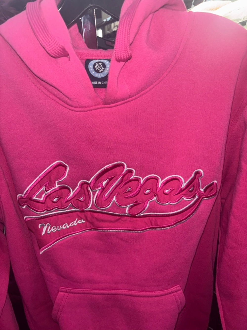 Women’s Pink Las Vegas Nevada Hoodie Sweatshirt